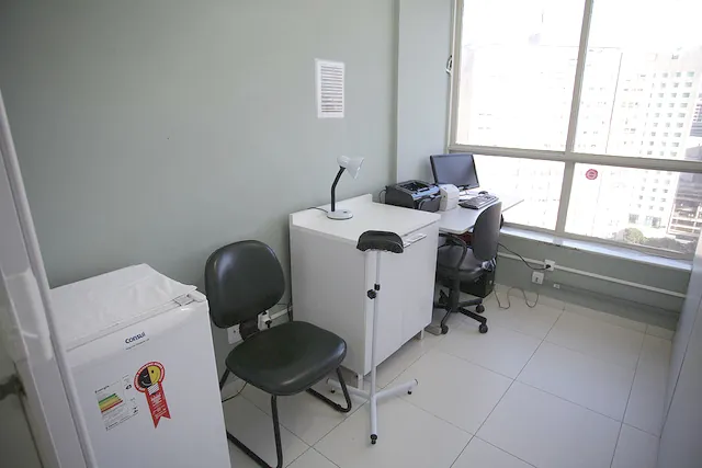 Sala de coleta para exames laboratoriais